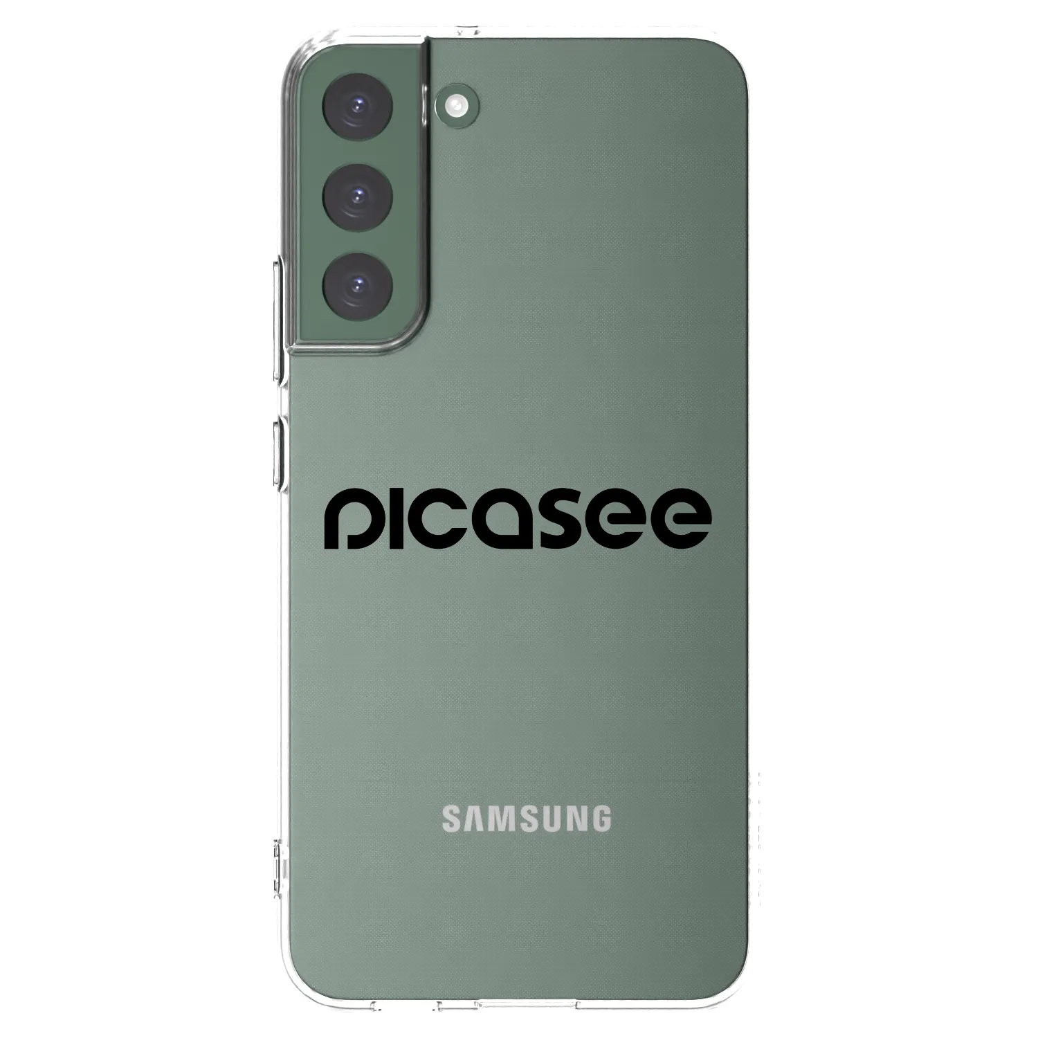 Picasee silikonska prozirna maskica za Samsung Galaxy S22+ 5G - Picasee - new logo - black