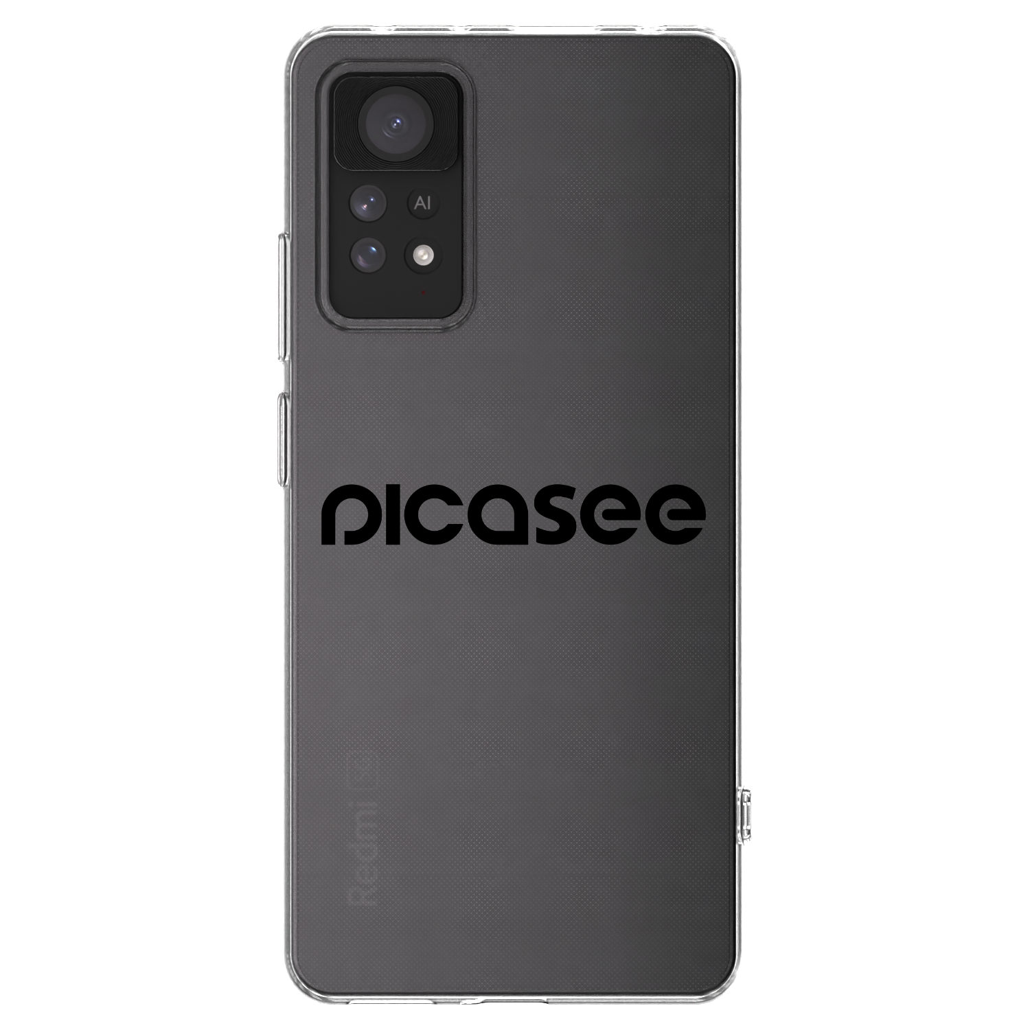 Picasee silikonska prozirna maskica za Xiaomi Redmi Note 11 Pro - Picasee - new logo - black