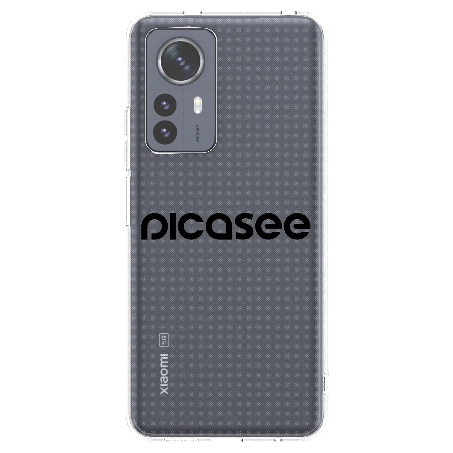 Picasee silikonska prozirna maskica za Xiaomi 12 Pro - Picasee - new logo - black