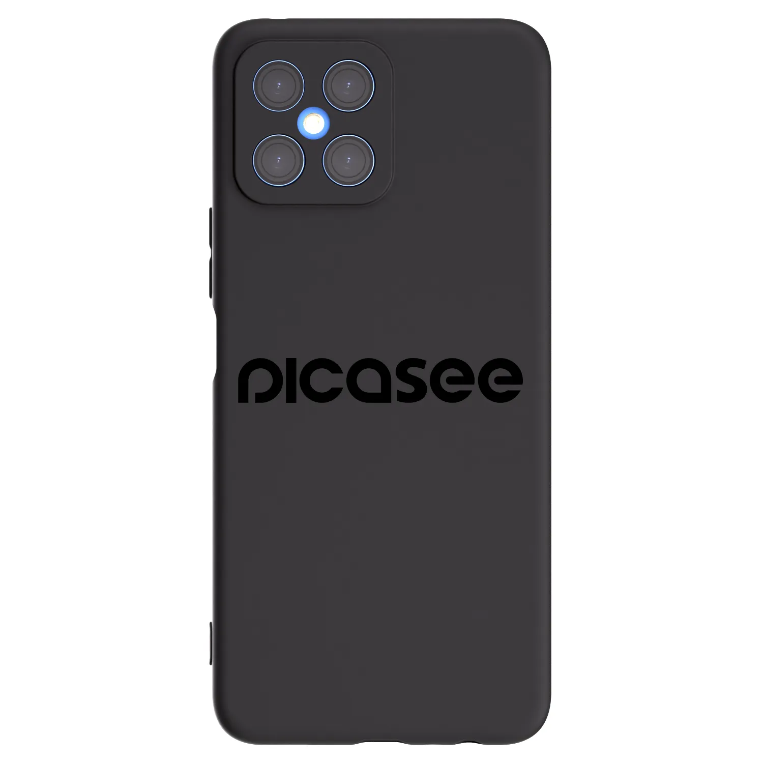 Picasee crna silikonska maskica za Honor X8 4G - Picasee - new logo - black