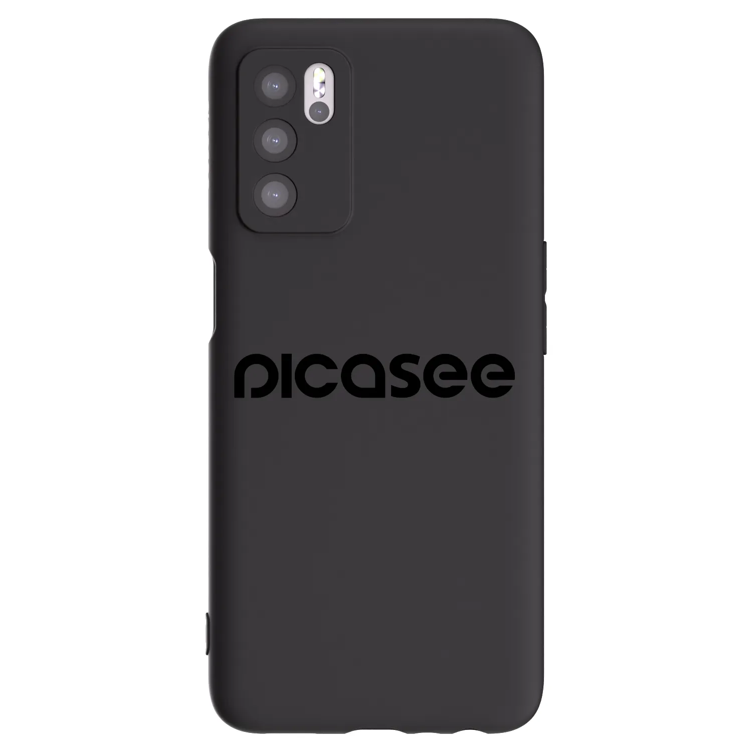 Picasee crna silikonska maskica za OPPO A16s - Picasee - new logo - black