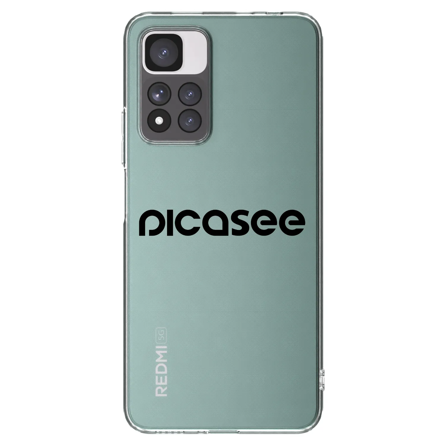 Picasee silikonska prozirna maskica za Xiaomi Redmi Note 11 Pro+ 5G - Picasee - new logo - black