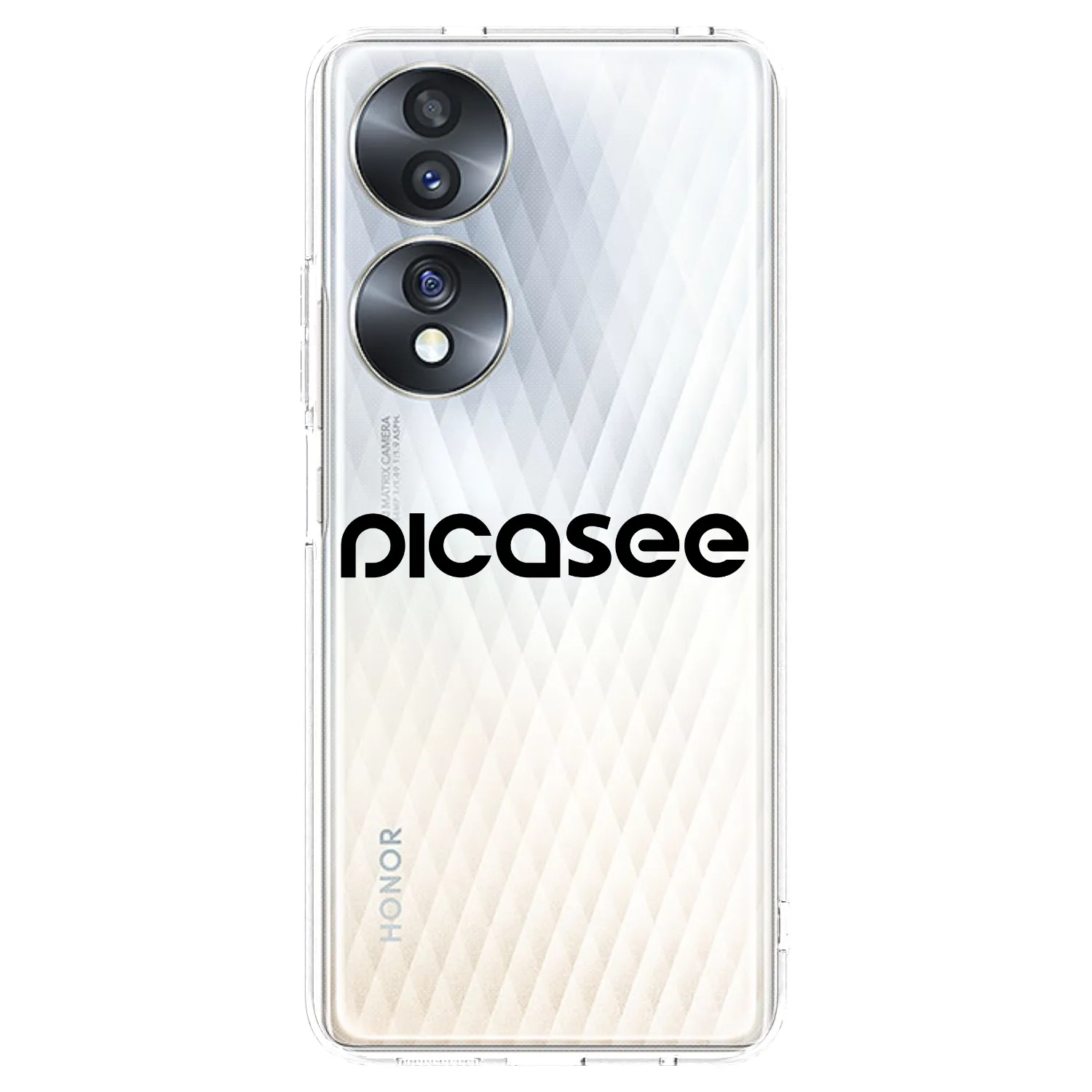 Picasee silikonska prozirna maskica za Honor 70 - Picasee - new logo - black