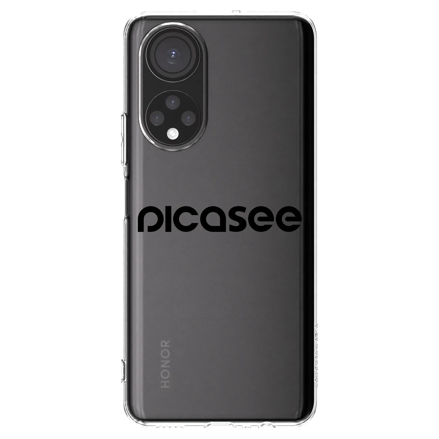 Picasee silikonska prozirna maskica za Honor X7 - Picasee - new logo - black