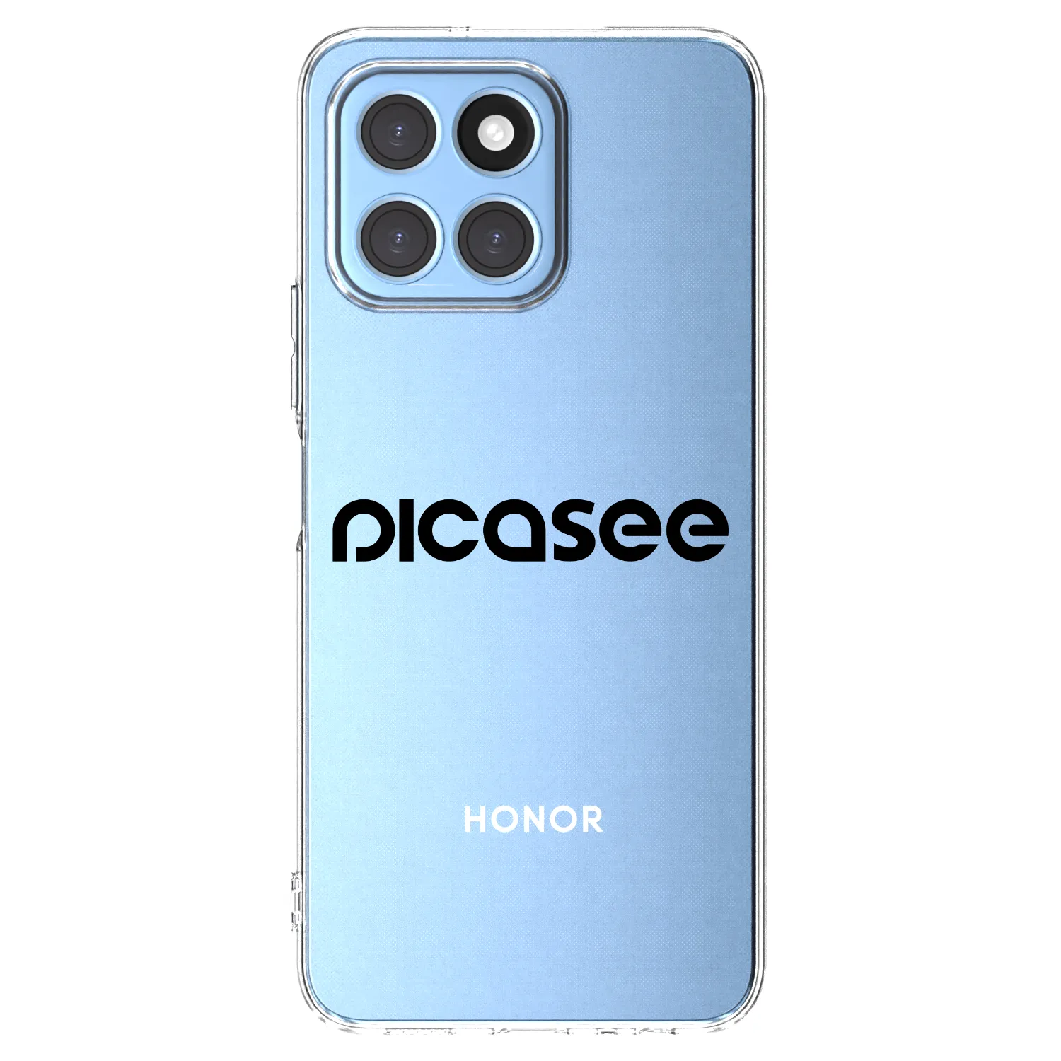 Picasee silikonska prozirna maskica za Honor X8 5G - Picasee - new logo - black