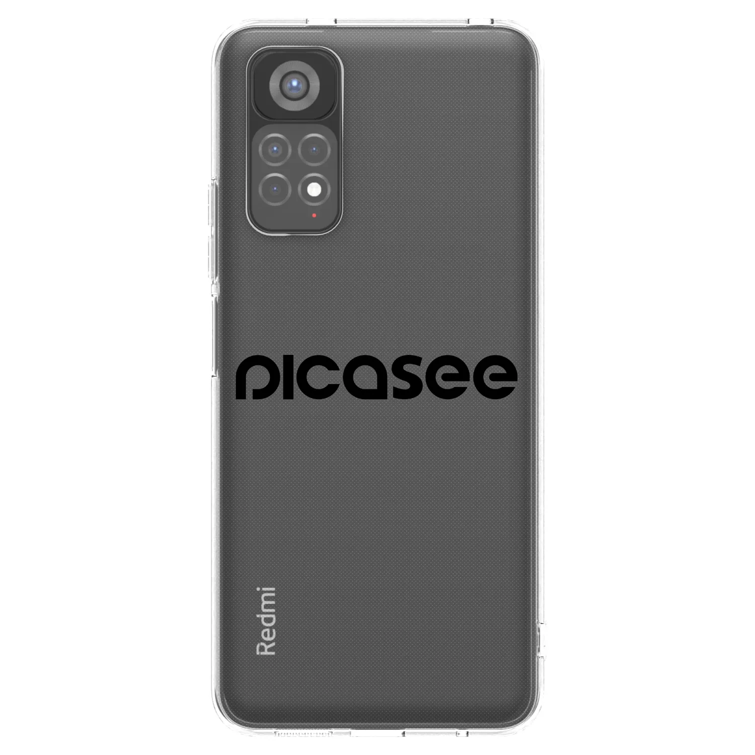 Picasee silikonska prozirna maskica za Xiaomi Redmi Note 11S 5G - Picasee - new logo - black