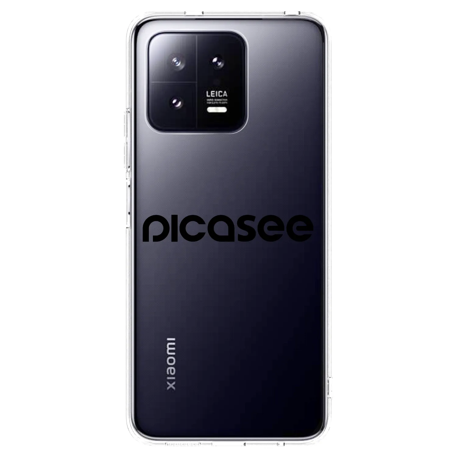 Picasee silikonska prozirna maskica za Xiaomi 13 Pro - Picasee - new logo - black