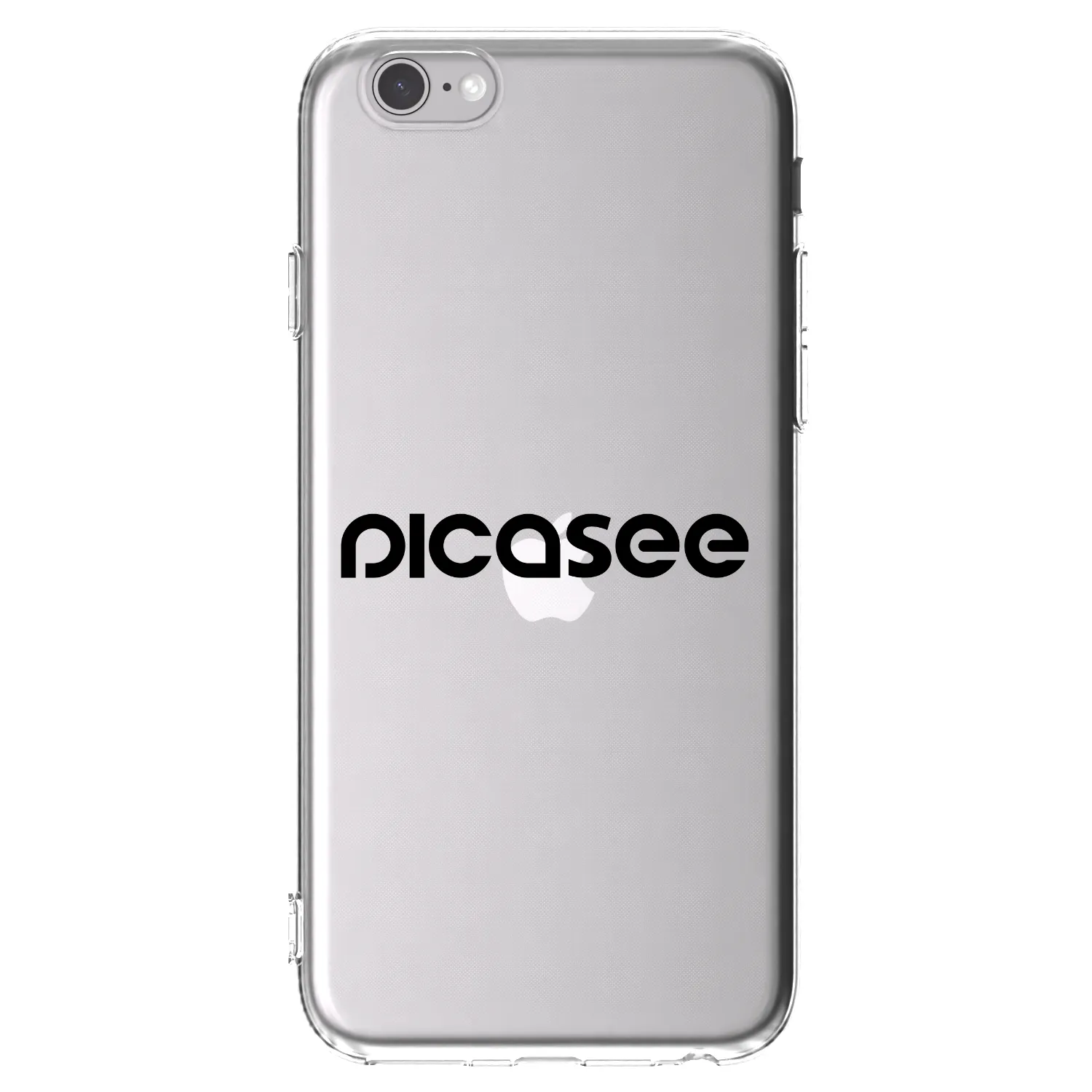 Picasee silikonska prozirna maskica za Apple iPhone 6/6S - Picasee - new logo - black
