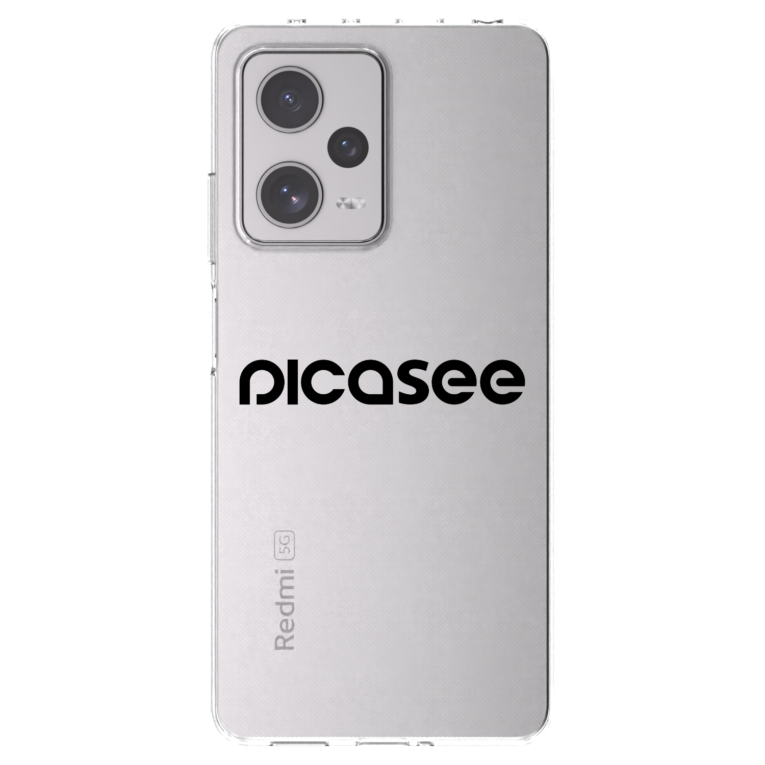 Picasee silikonska prozirna maskica za Xiaomi Redmi Note 12 Pro+ 5G - Picasee - new logo - black