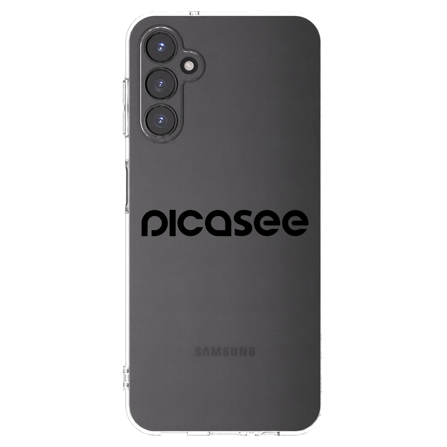 Picasee silikonska prozirna maskica za Samsung Galaxy A14 4G A145R - Picasee - new logo - black