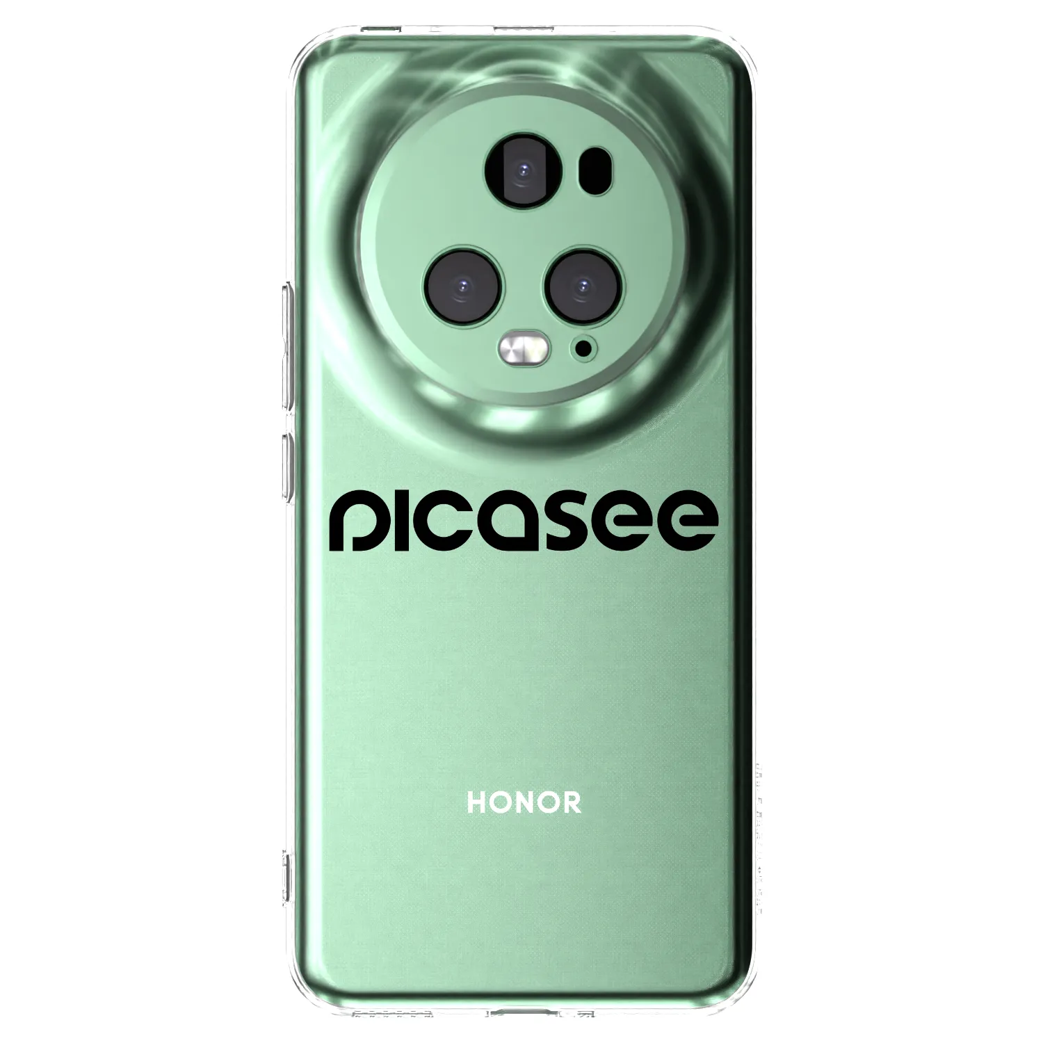 Picasee silikonska prozirna maskica za Honor Magic5 Pro - Picasee - new logo - black