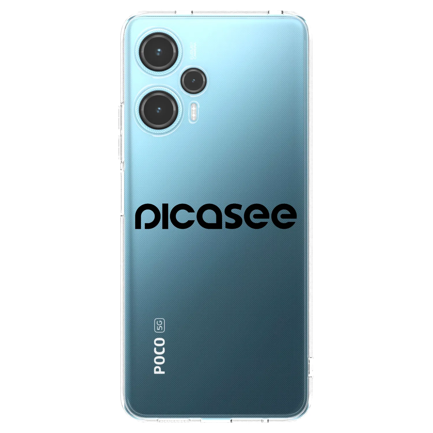 Picasee silikonska prozirna maskica za Xiaomi Poco F5 - Picasee - new logo - black