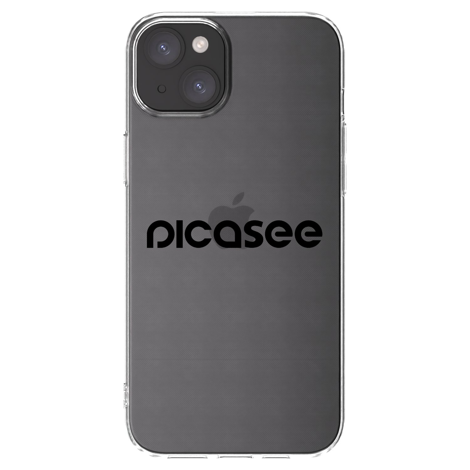 Picasee silikonska prozirna maskica za Apple iPhone 15 Plus - Picasee - new logo - black