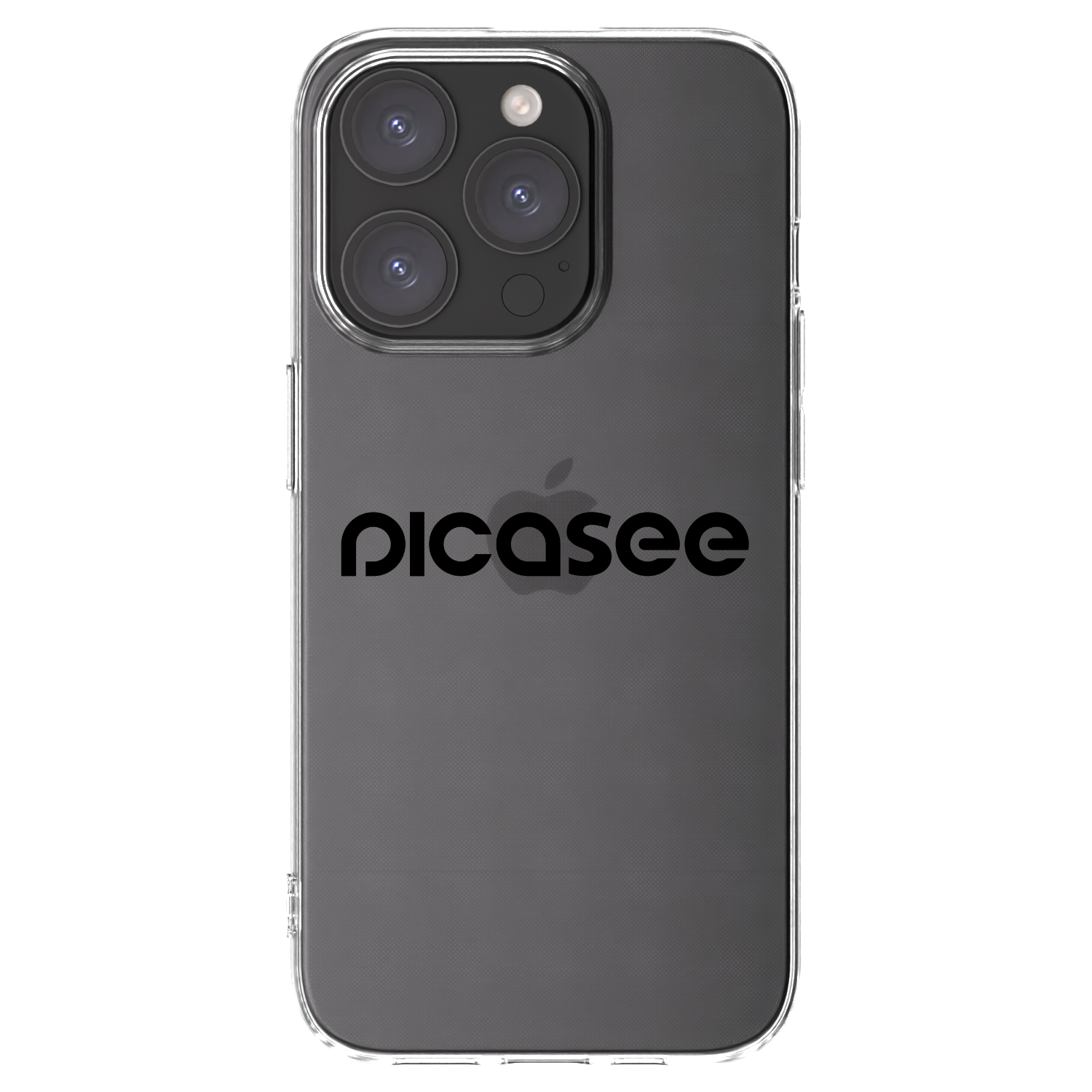 Picasee silikonska prozirna maskica za Apple iPhone 15 Pro - Picasee - new logo - black