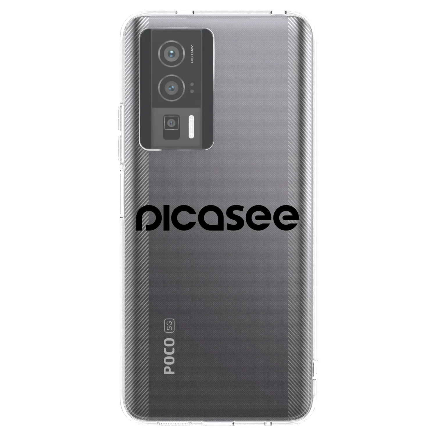 Picasee silikonska prozirna maskica za Xiaomi Poco F5 Pro 5G - Picasee - new logo - black