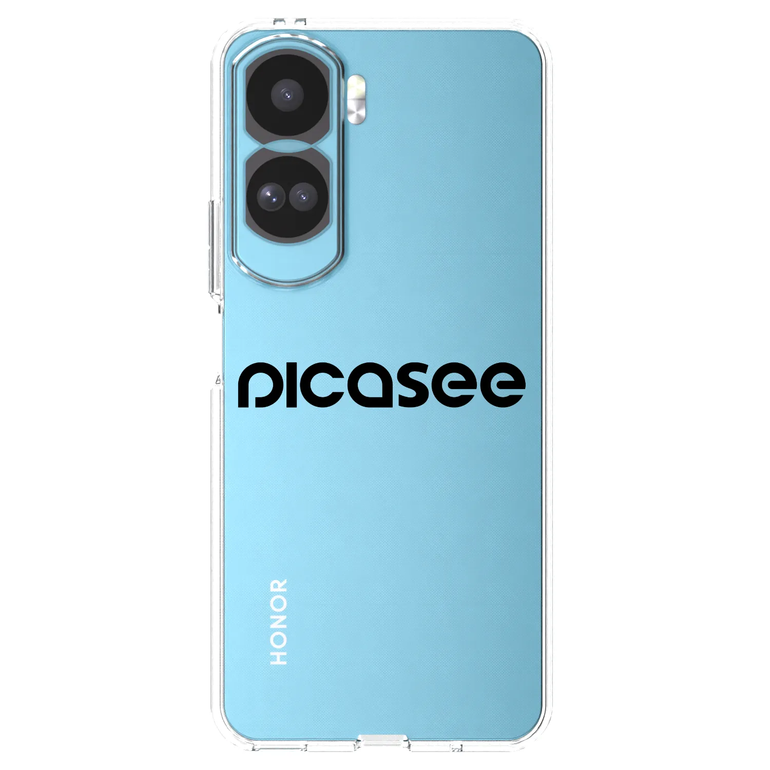 Picasee silikonska prozirna maskica za Honor 90 Lite 5G - Picasee - new logo - black