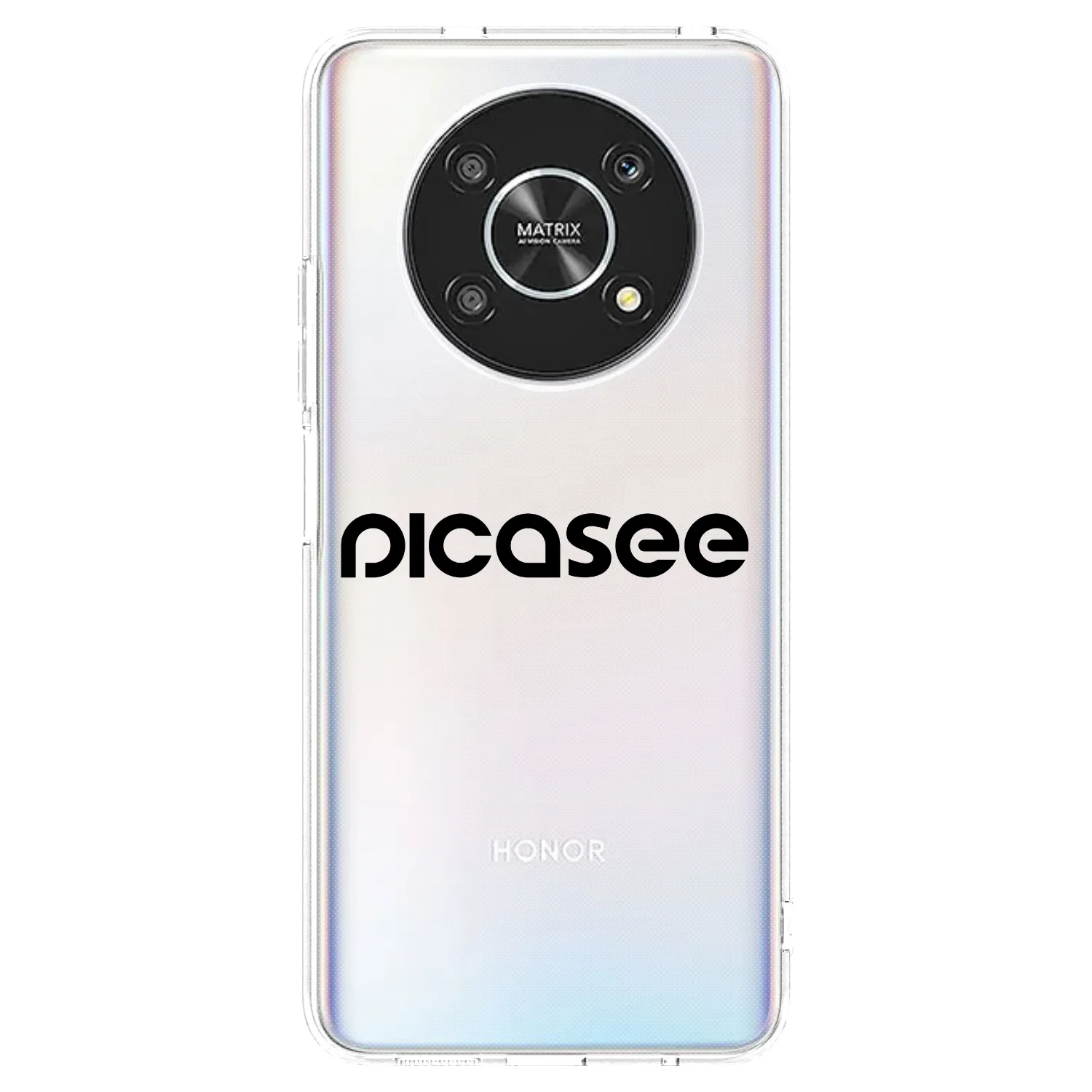 Picasee silikonska prozirna maskica za Honor Magic4 Lite 5G - Picasee - new logo - black