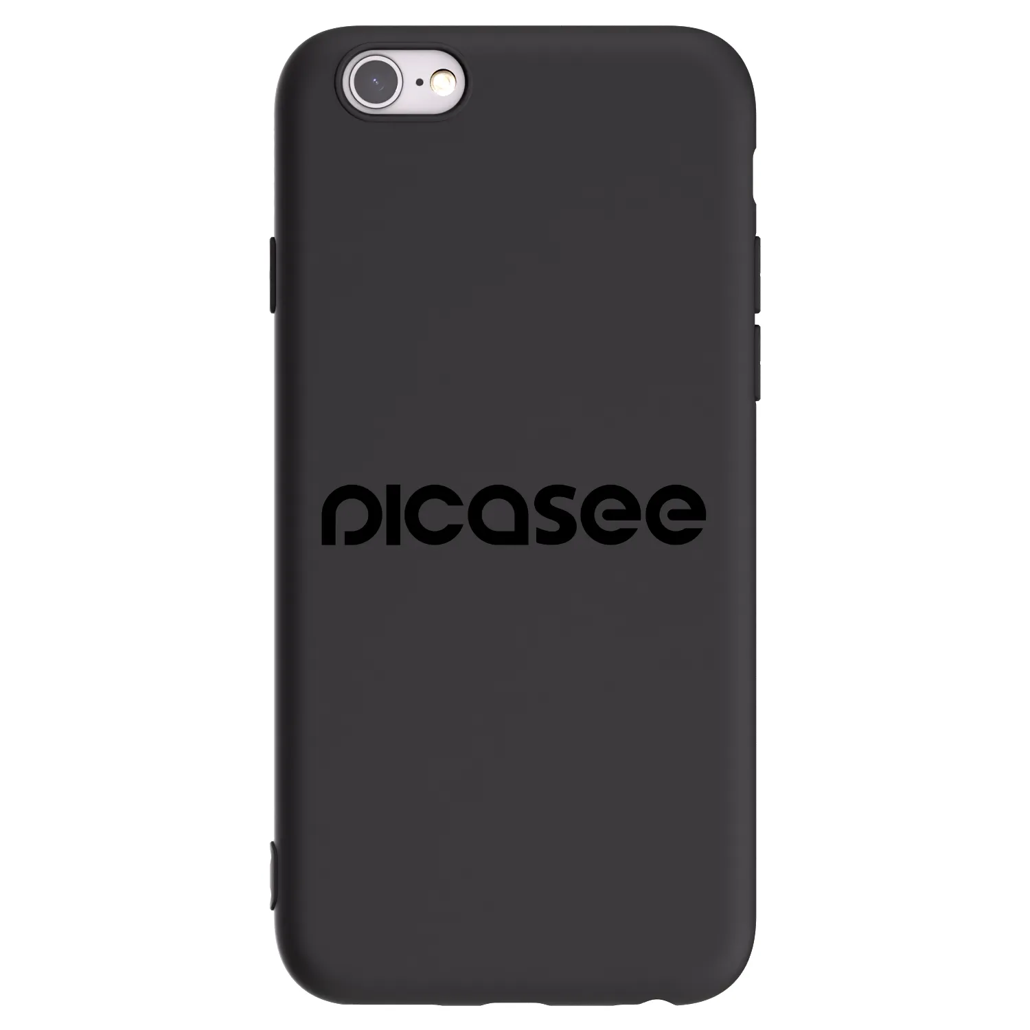 Picasee crna silikonska maskica za Apple iPhone 6/6S - Picasee - new logo - black