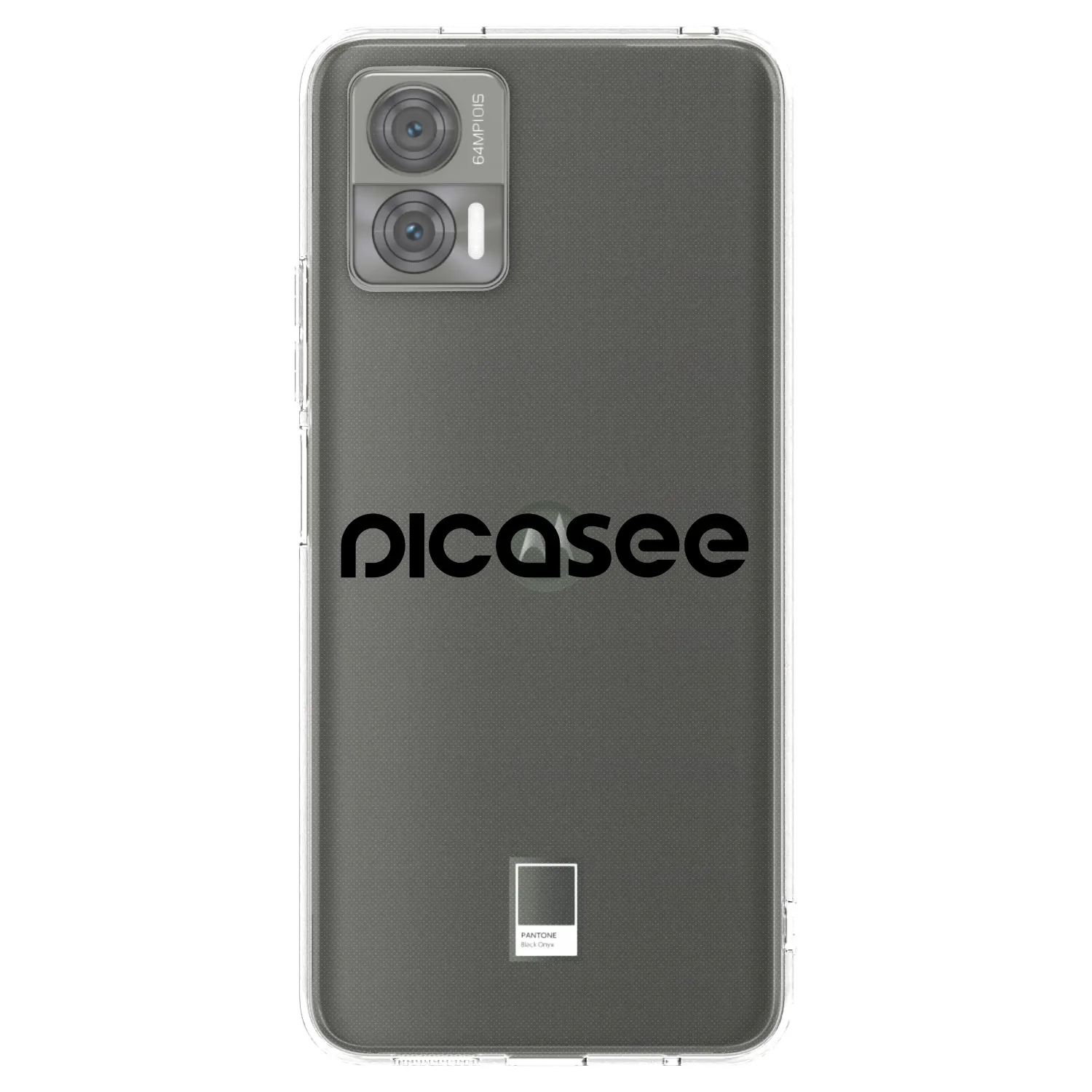 Picasee silikonska prozirna maskica za Motorola Edge 30 Neo - Picasee - new logo - black