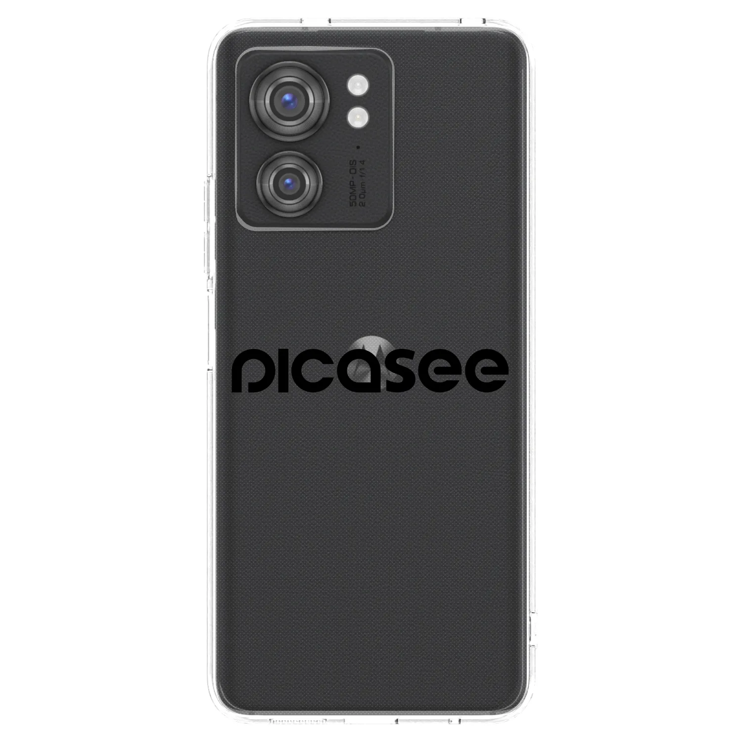 Picasee silikonska prozirna maskica za Motorola Edge 40 - Picasee - new logo - black