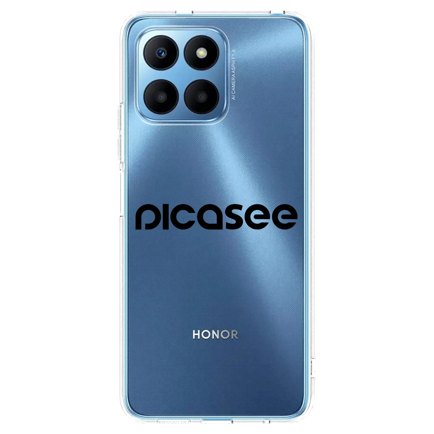 Picasee silikonska prozirna maskica za Honor 70 Lite - Picasee - new logo - black