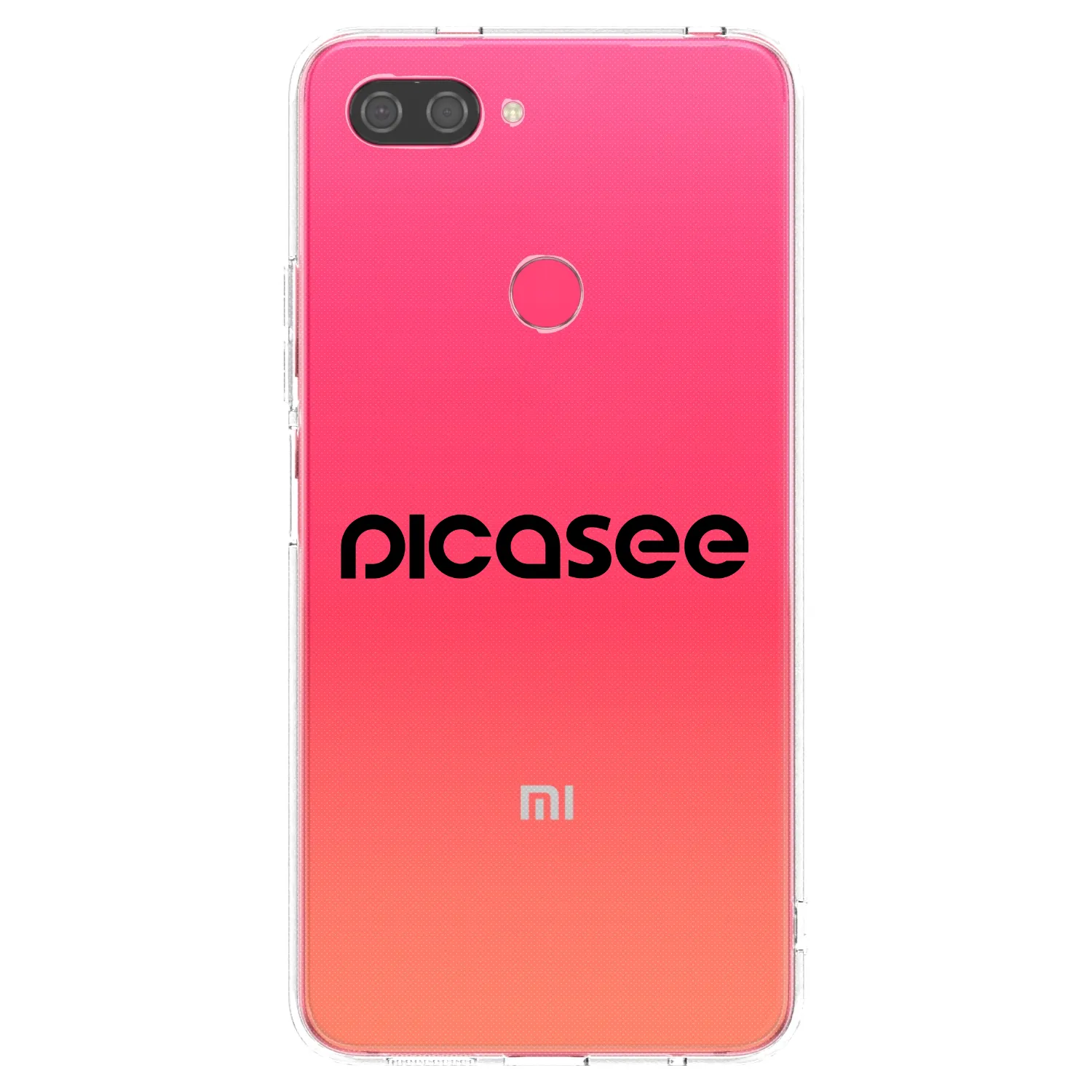 Picasee silikonska prozirna maskica za Xiaomi Mi 8 Lite - Picasee - new logo - black
