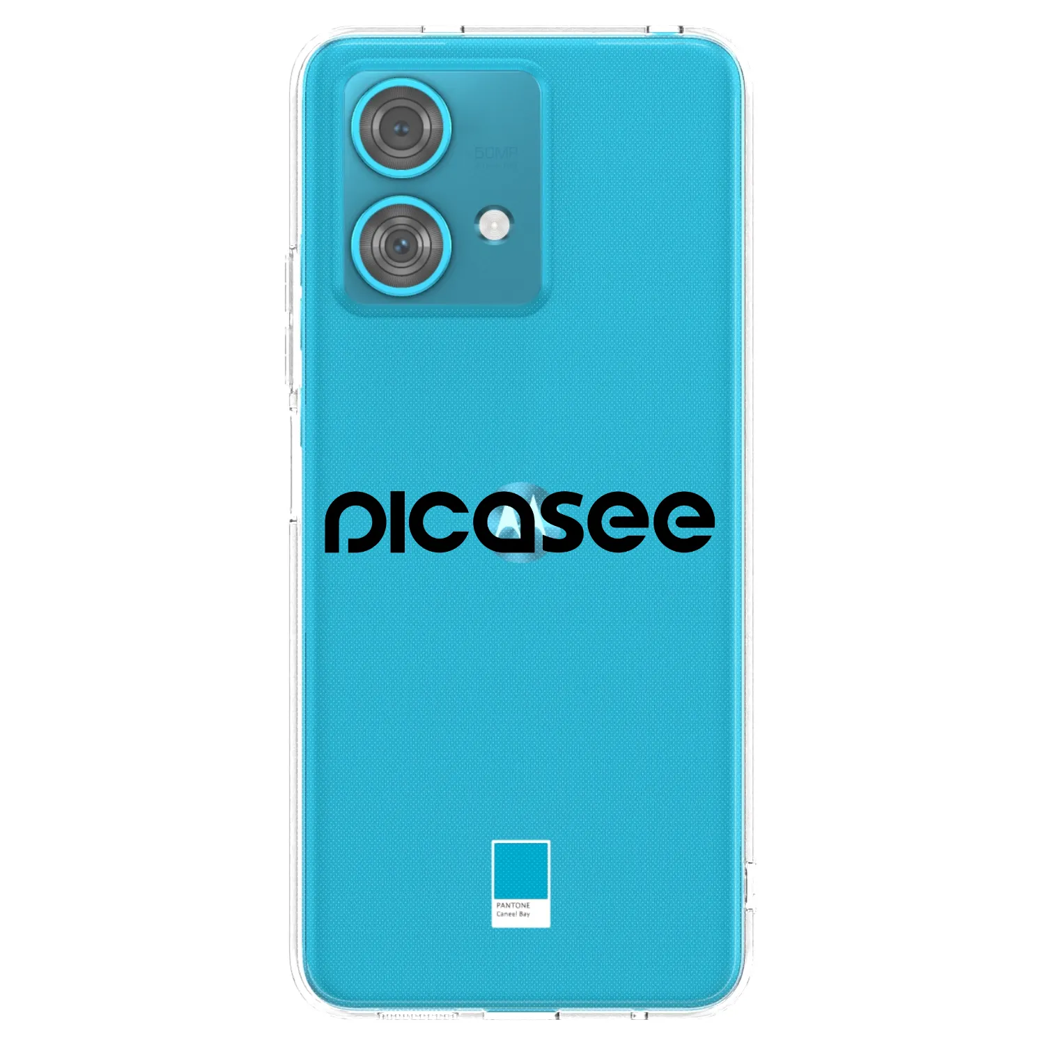 Picasee silikonska prozirna maskica za Motorola Edge 40 Neo - Picasee - new logo - black
