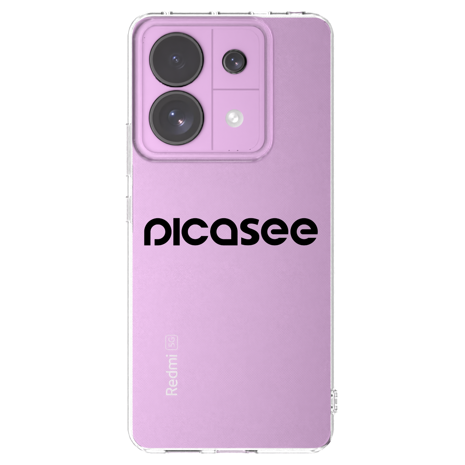 Picasee silikonska prozirna maskica za Xiaomi Redmi Note 13 Pro 5G - Picasee - new logo - black