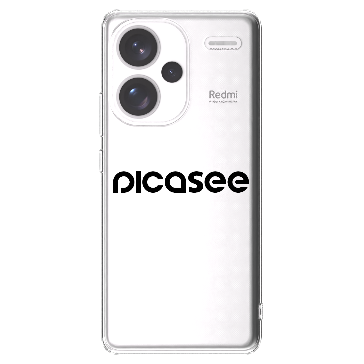 Picasee silikonska prozirna maskica za Xiaomi Redmi Note 13 Pro+ 5G - Picasee - new logo - black