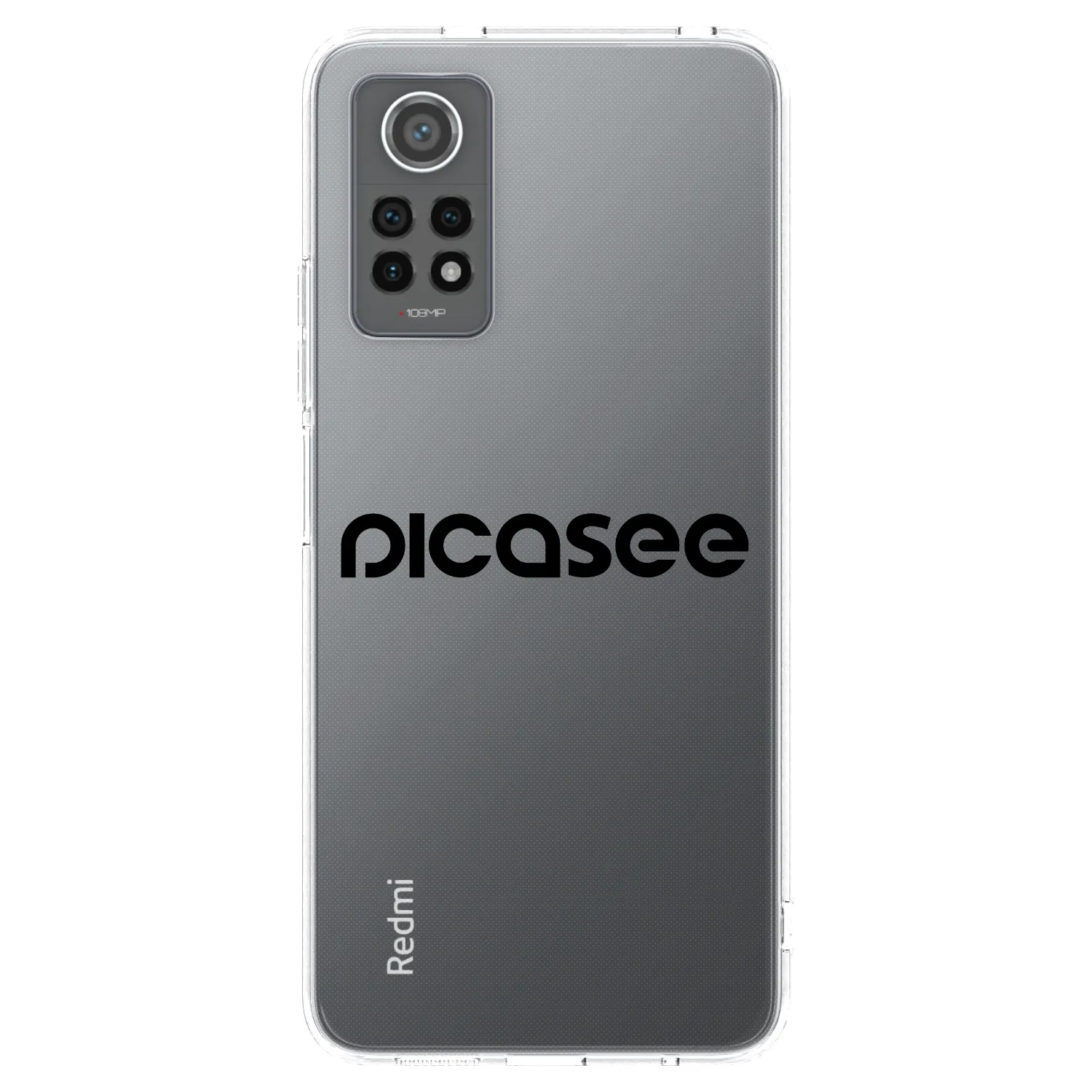 Picasee silikonska prozirna maskica za Xiaomi Redmi Note 12 Pro 4G - Picasee - new logo - black