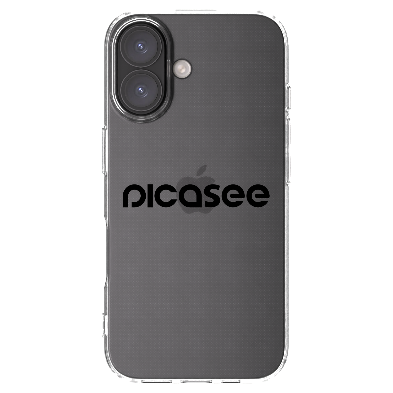 Picasee silikonska prozirna maskica za Apple iPhone 16 - Picasee - new logo - black