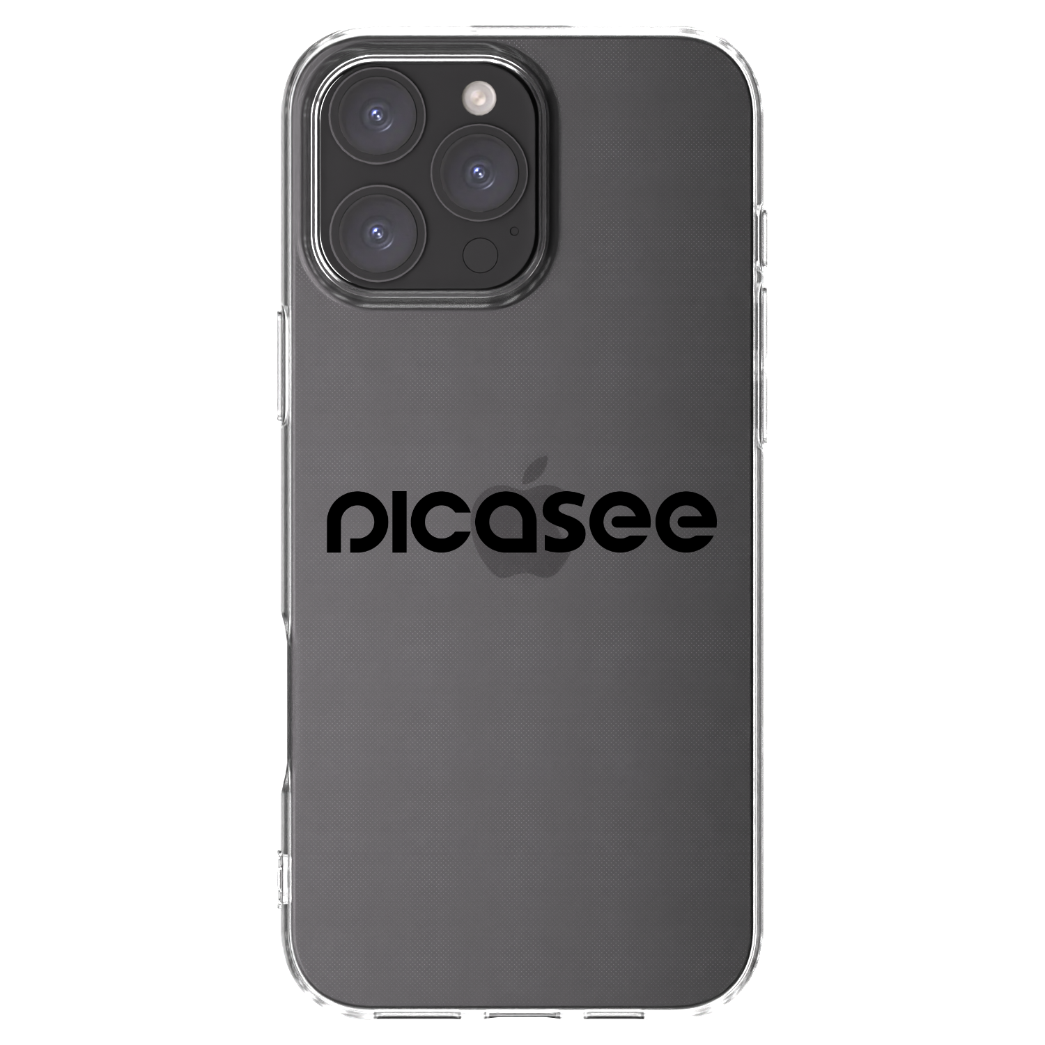 Picasee silikonska prozirna maskica za Apple iPhone 16 Pro Max - Picasee - new logo - black