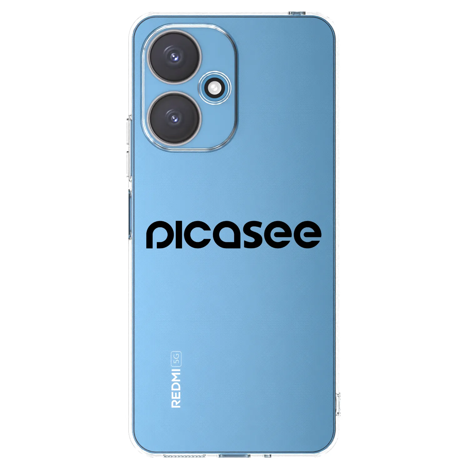 Picasee silikonska prozirna maskica za Xiaomi Redmi 13C 5G - Picasee - new logo - black