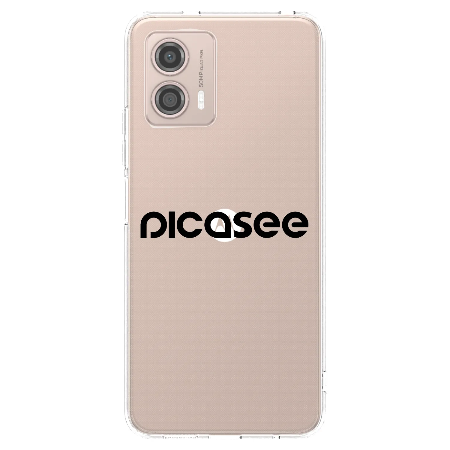 Picasee silikonska prozirna maskica za Motorola Moto G53 5G - Picasee - new logo - black