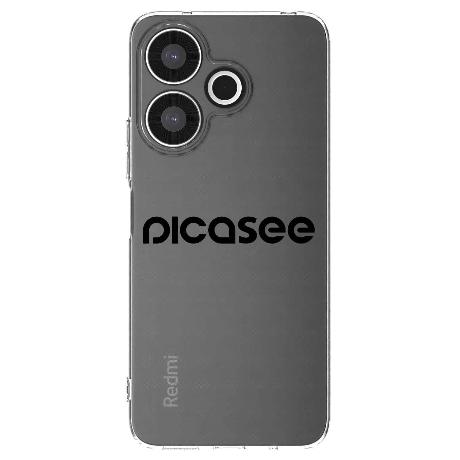Picasee silikonska prozirna maskica za Xiaomi Redmi 13 4G - Picasee - new logo - black