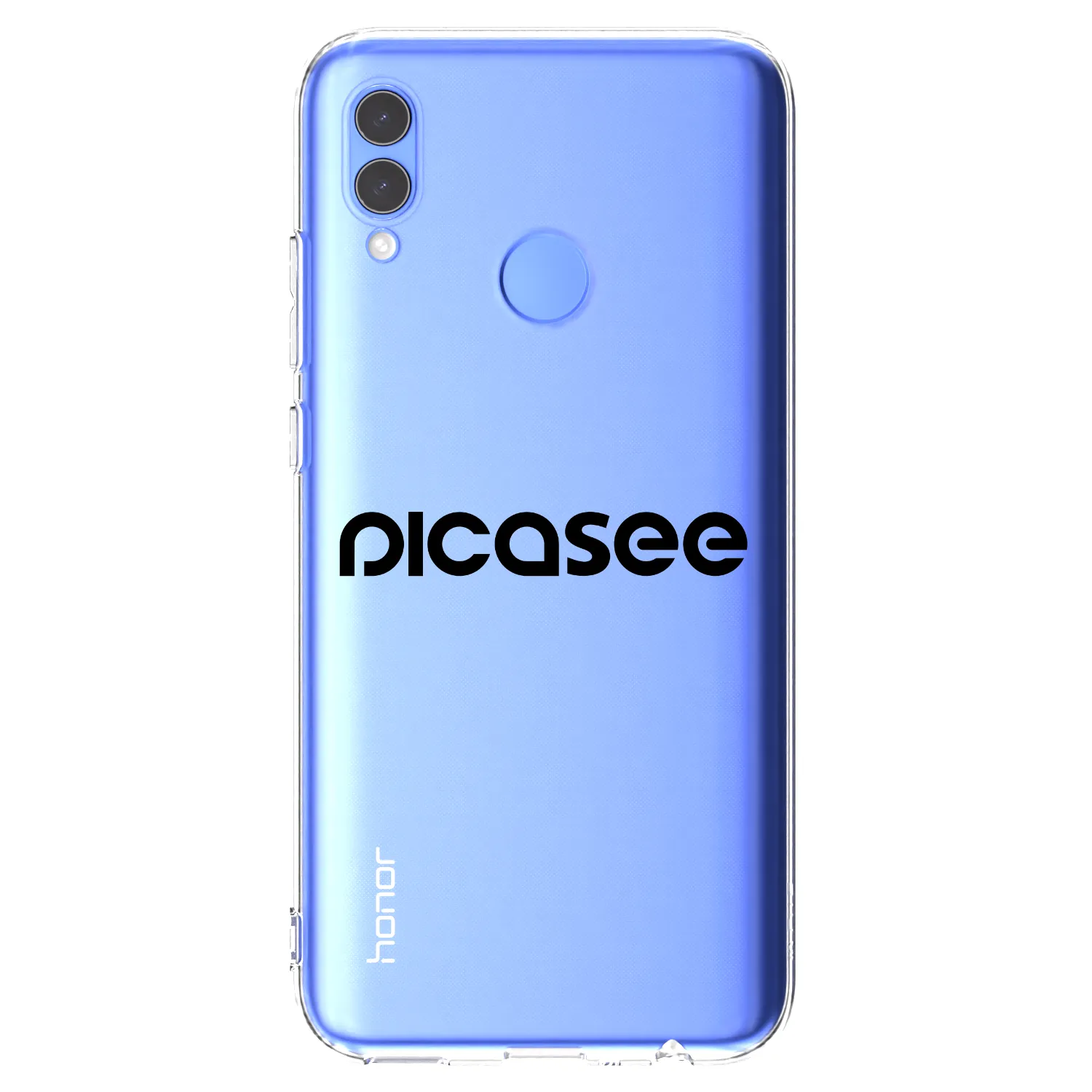 Picasee silikonska prozirna maskica za Honor 10 Lite - Picasee - new logo - black