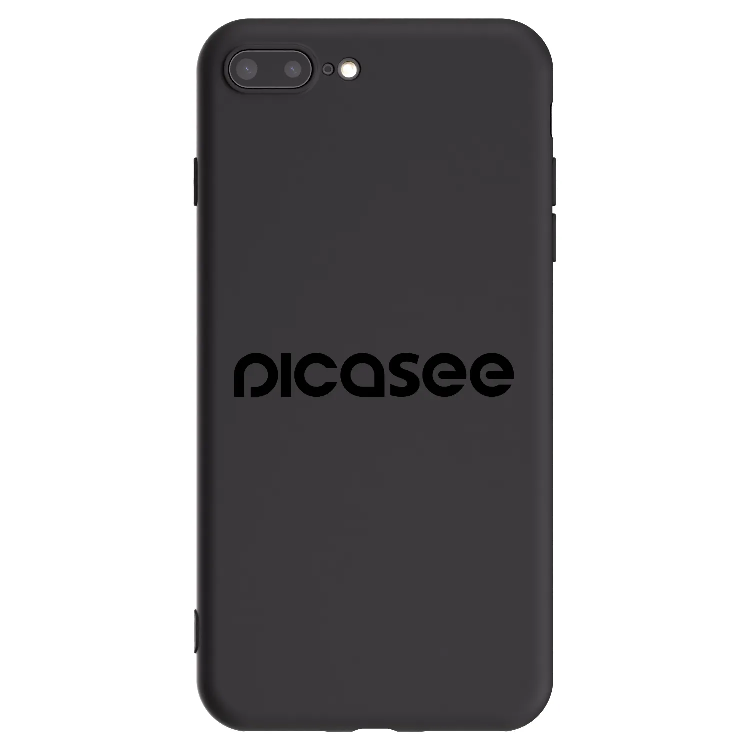 Picasee crna silikonska maskica za Apple iPhone 8 Plus - Picasee - new logo - black