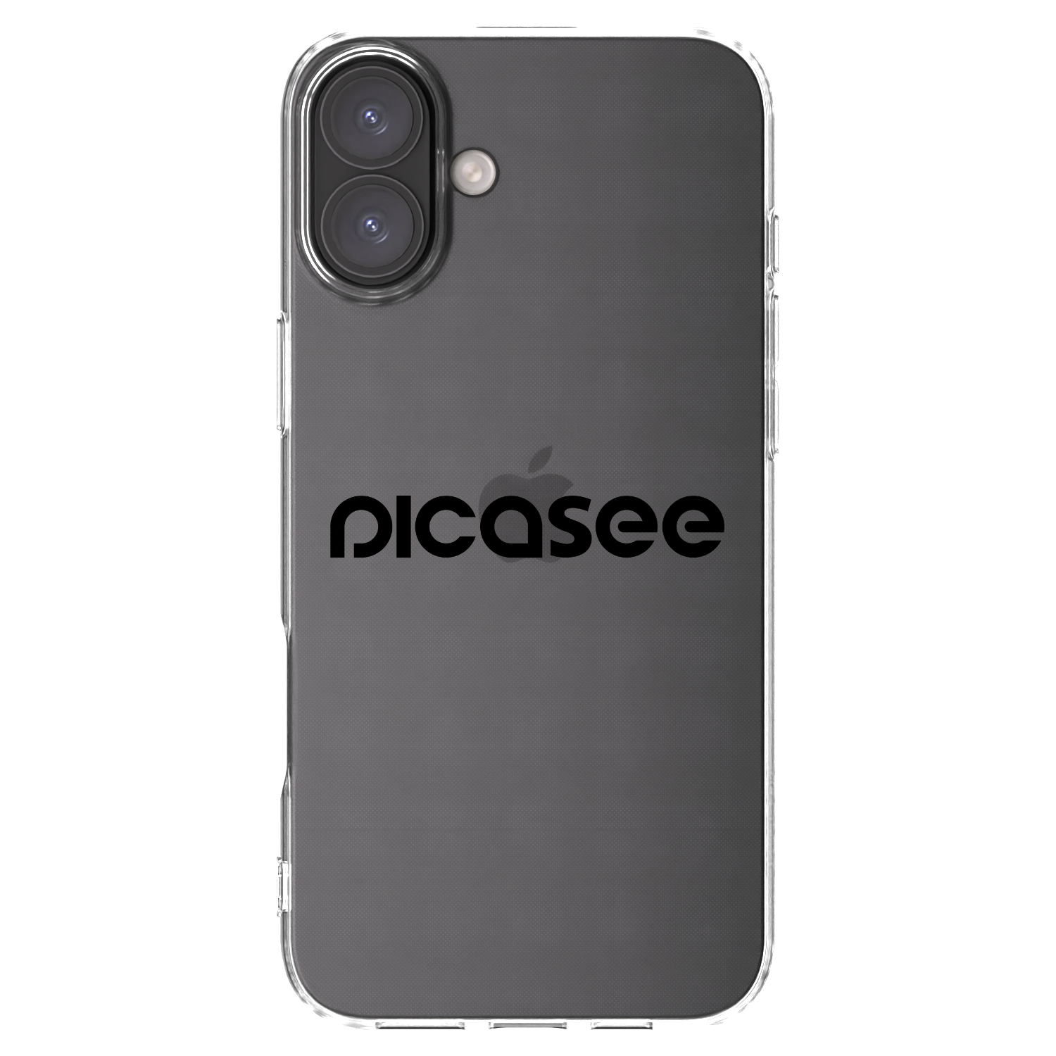 Picasee silikonska prozirna maskica za Apple iPhone 16 Plus - Picasee - new logo - black