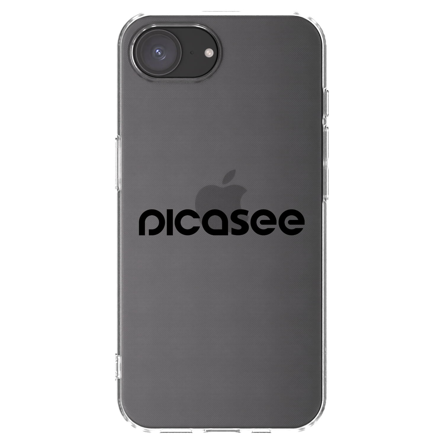 Picasee silikonska prozirna maskica za Apple iPhone 16e - Picasee - new logo - black