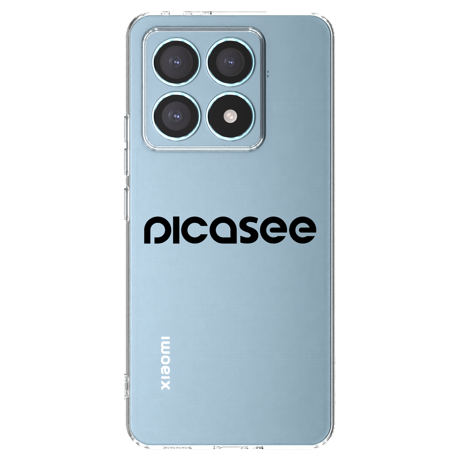 Picasee silikonska prozirna maskica za Xiaomi 14T Pro - Picasee - new logo - black