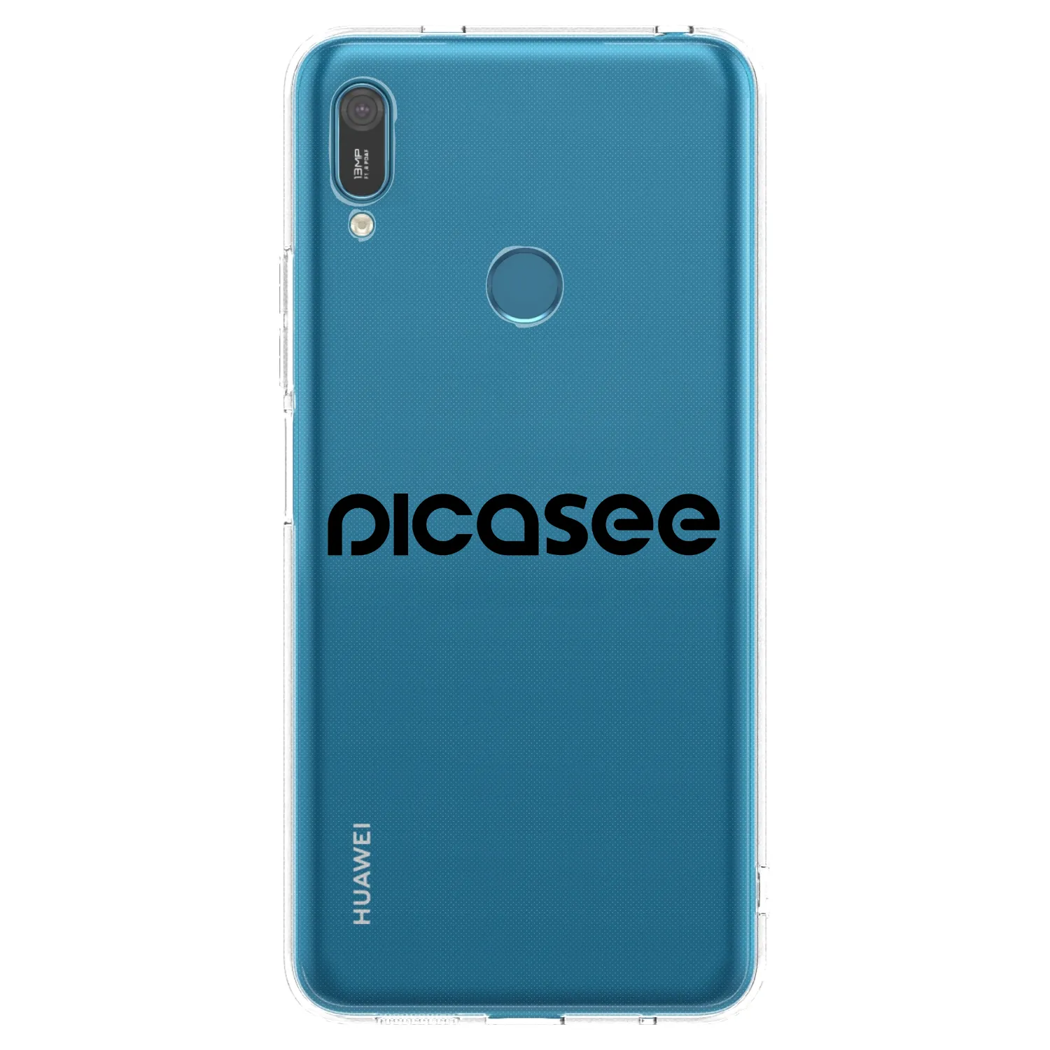Picasee silikonska prozirna maskica za Huawei Y7 2019 - Picasee - new logo - black
