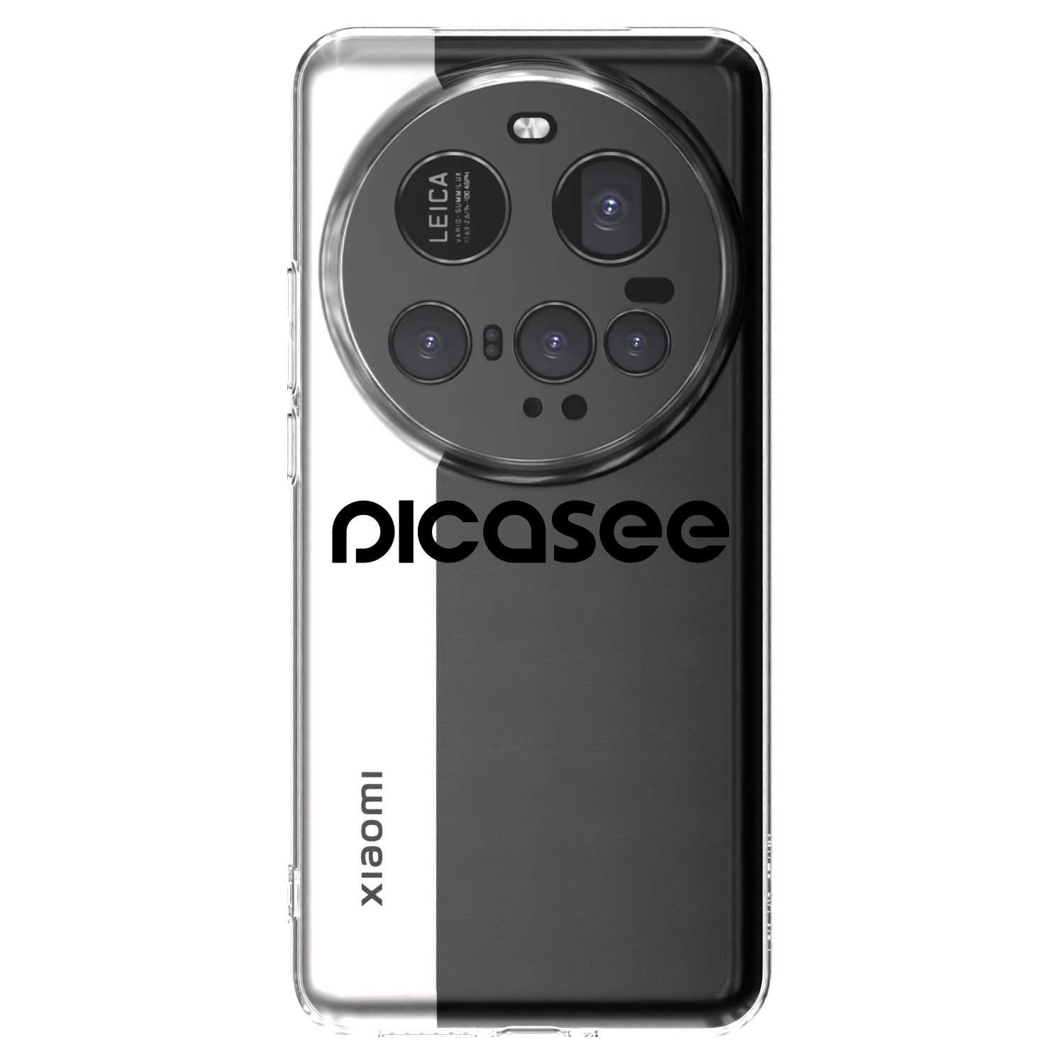Picasee silikonska prozirna maskica za Xiaomi 15 Ultra - Picasee - new logo - black