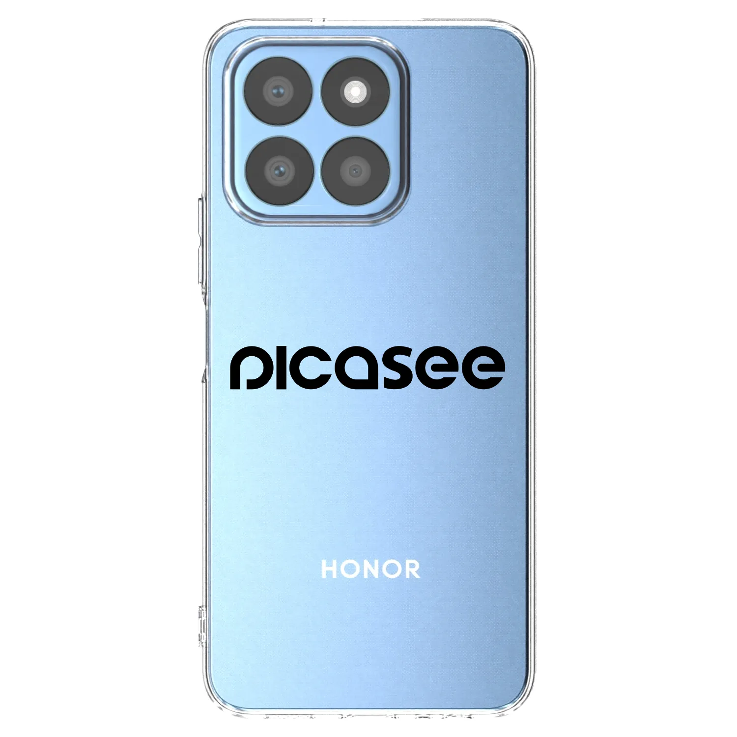 Picasee silikonska prozirna maskica za Honor X8c - Picasee - new logo - black