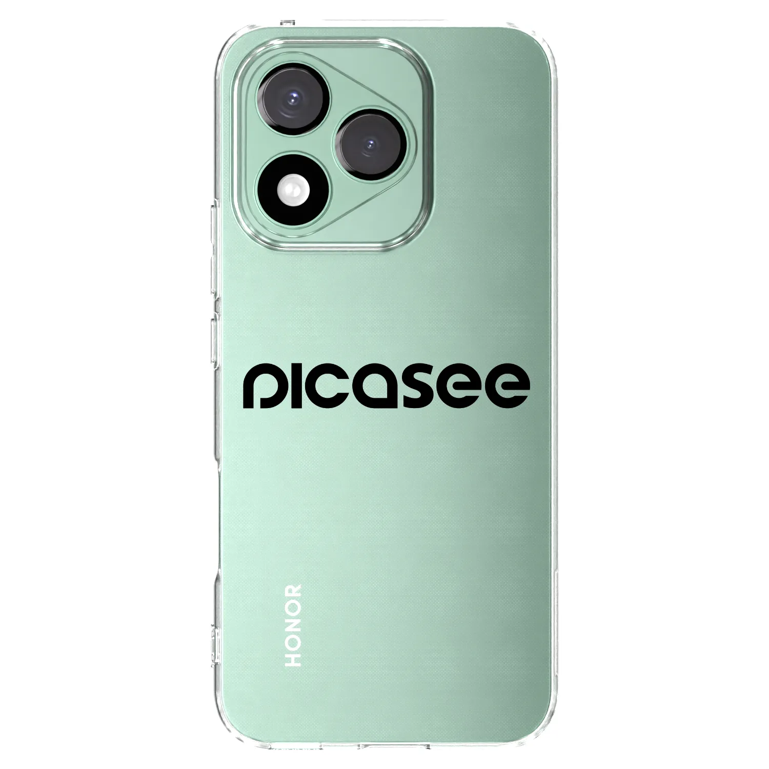 Picasee silikonska prozirna maskica za Honor 400 Lite 5G - Picasee - new logo - black