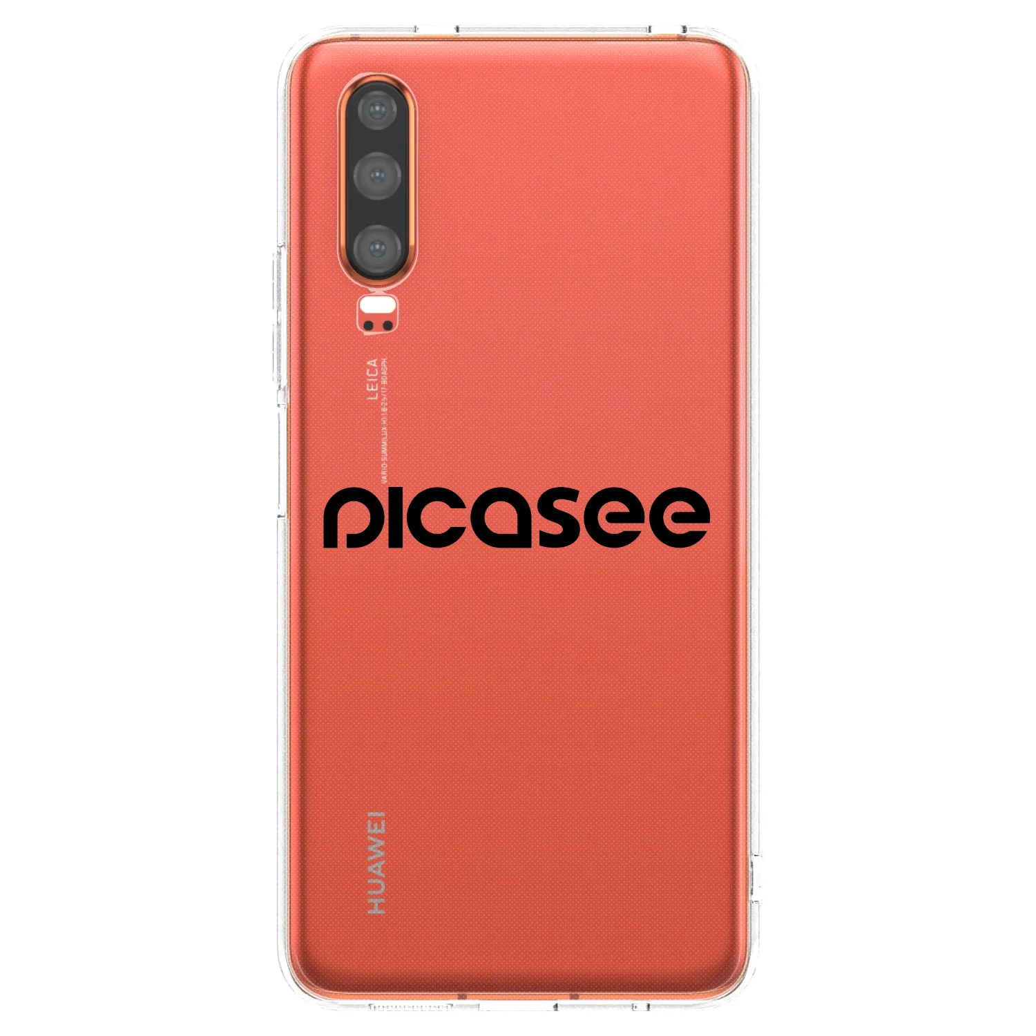 Picasee silikonska prozirna maskica za Huawei P30 - Picasee - new logo - black