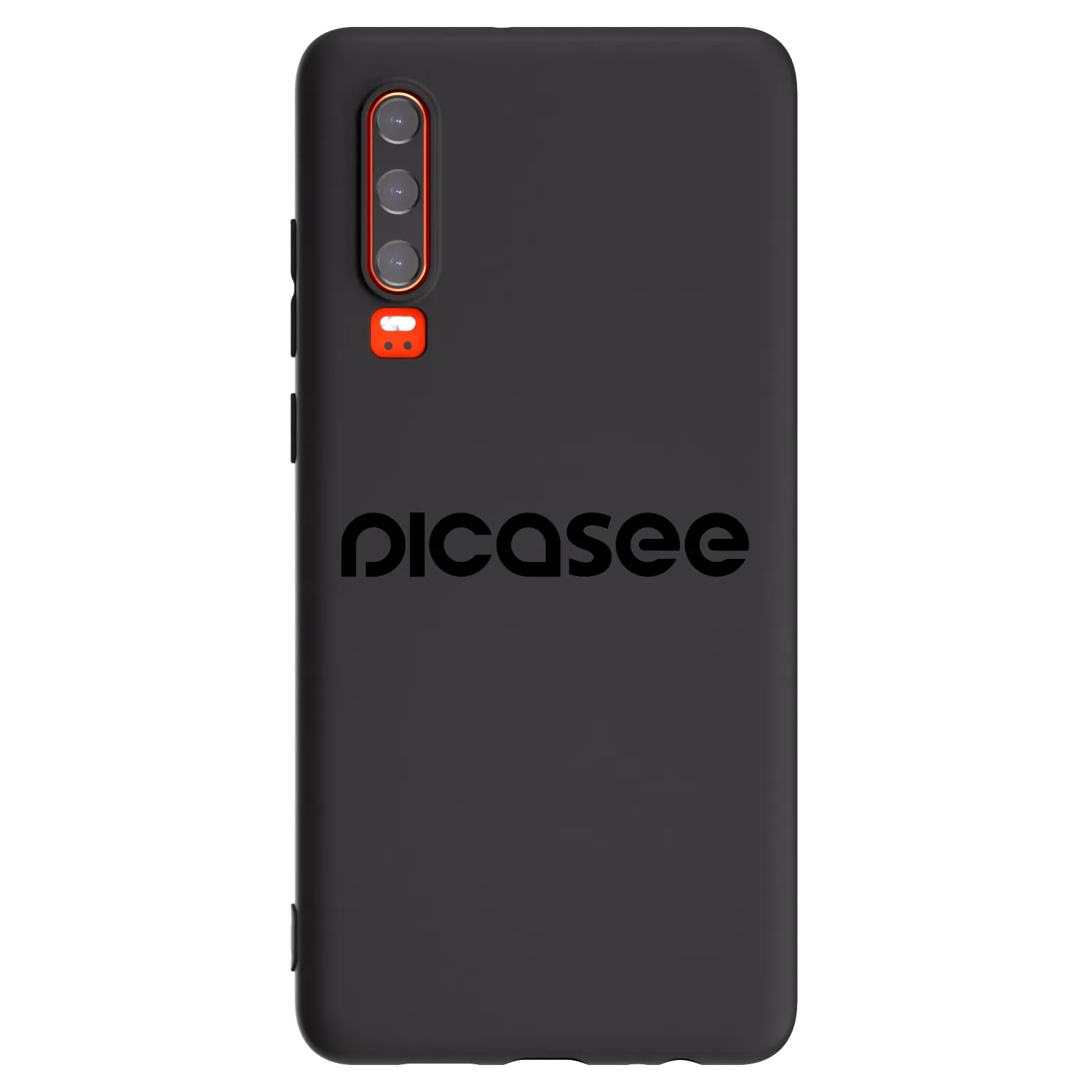 Picasee crna silikonska maskica za Huawei P30 - Picasee - new logo - black