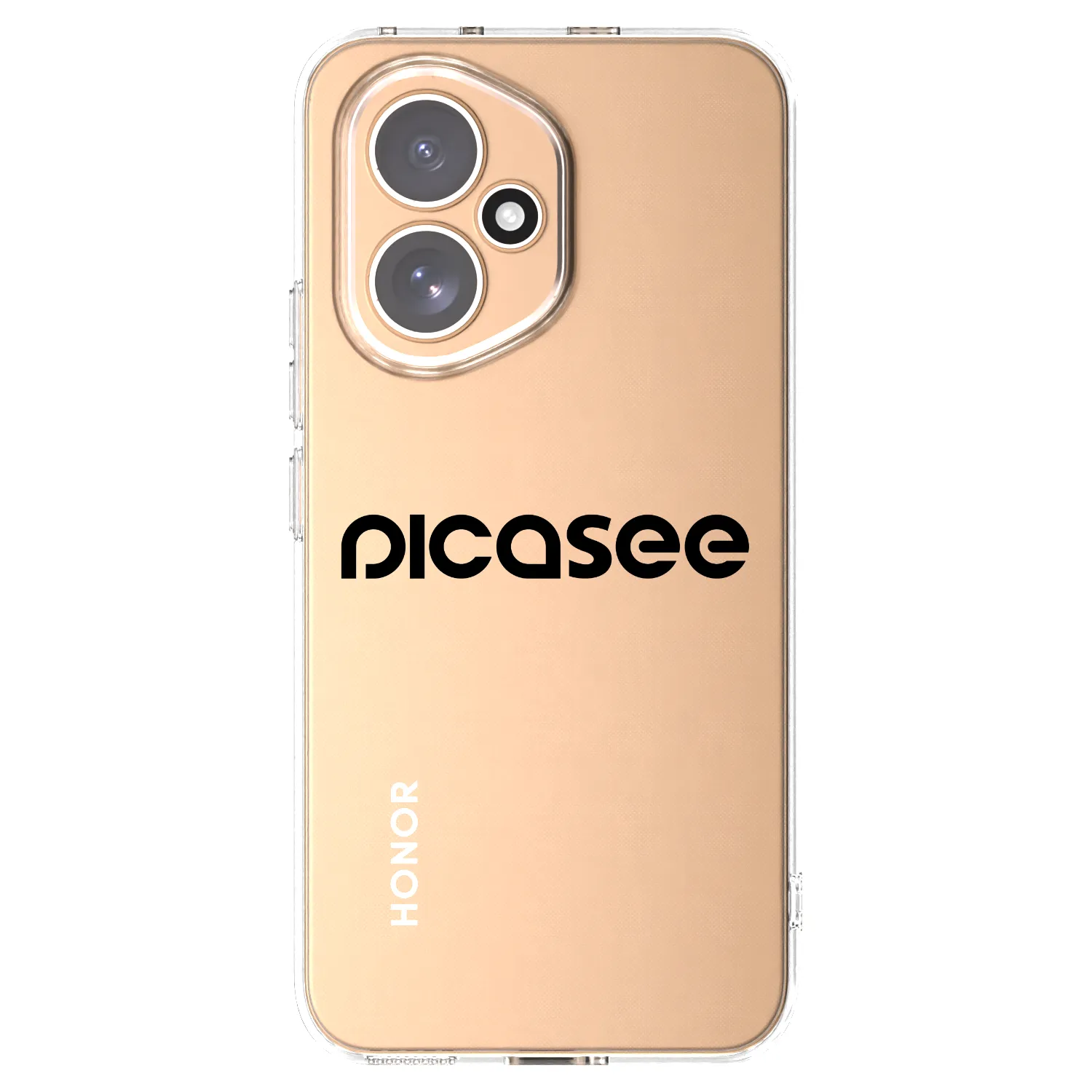 Picasee silikonska prozirna maskica za Honor 400 5G - Picasee - new logo - black