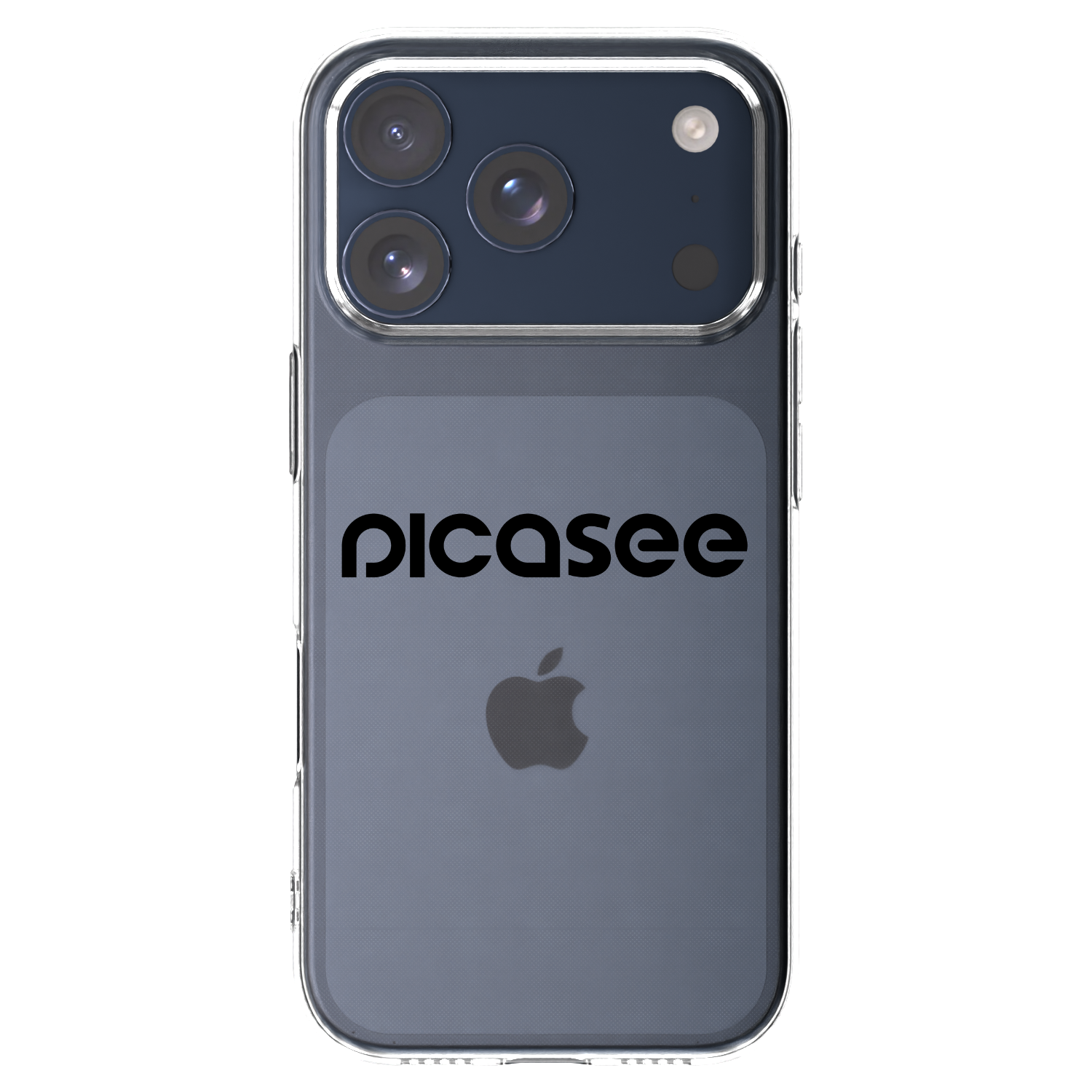 Picasee silikonska prozirna maskica za Apple iPhone 17 Pro - Picasee - new logo - black