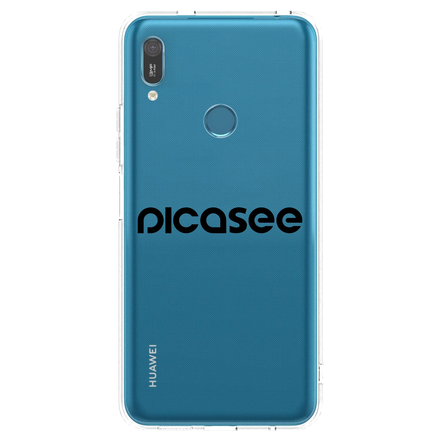 Picasee silikonska prozirna maskica za Huawei Y6 2019 - Picasee - new logo - black