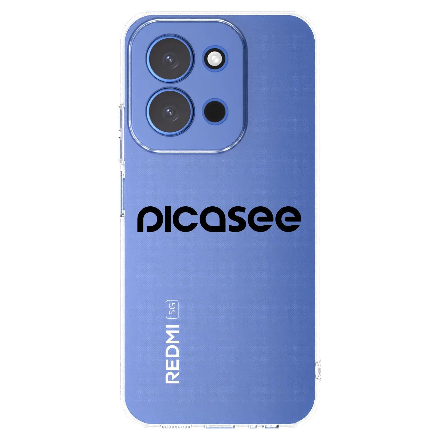 Picasee silikonska prozirna maskica za Xiaomi Redmi 15C 4G - Picasee - new logo - black